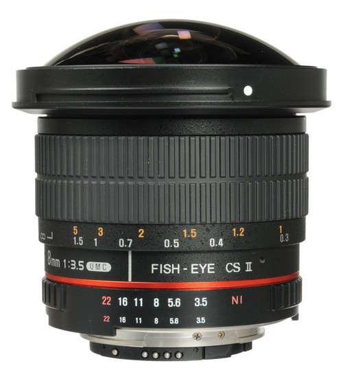 Samyang For Nikon 8mm F/3.5 Fish Eye DH CS II Lens